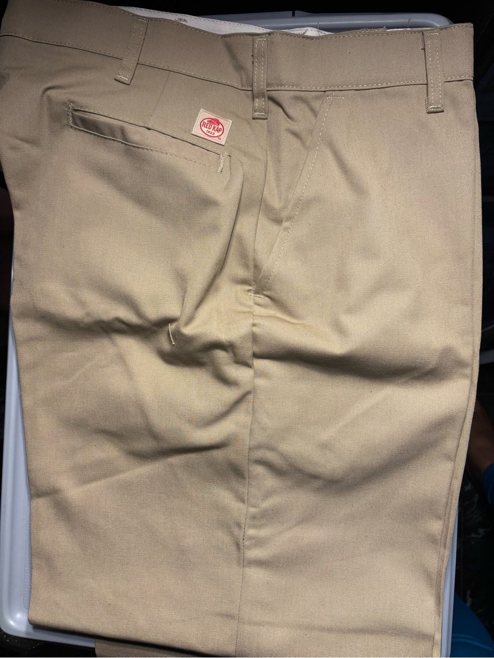 Red Kap Men's Khaki Work Pants - Classic Straight Fit